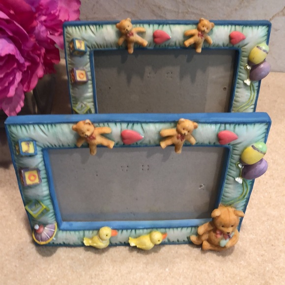 2. resin baby frames 3D teddy bears ducks blocks etc - Picture 3 of 15